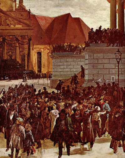 Lying in State of the March Fallen by Adolph Menzel
